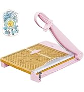 12 Inch Heavy Duty Paper Cutter, Wood Guillotine Paper Cutter &amp; Paper Trimmer, 30 Sheets Capacity...