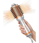 SHEGLAM Hair Mini Blow Dryer Brush, Travel Dual Voltage 120V-240V Hot Air Brush Styler, 35000 RPM...