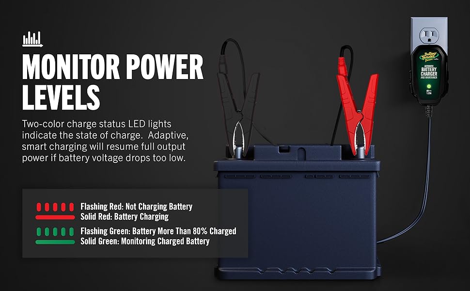 Battery Tender Junior Battery Charger Maintainer 8V 1.25 AMP