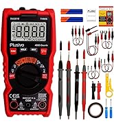 Multimeter 4000 Counts Digital Multimeter TRMS Auto-Ranging AC DC Voltmeter Ohm Volt Amp Tester N...