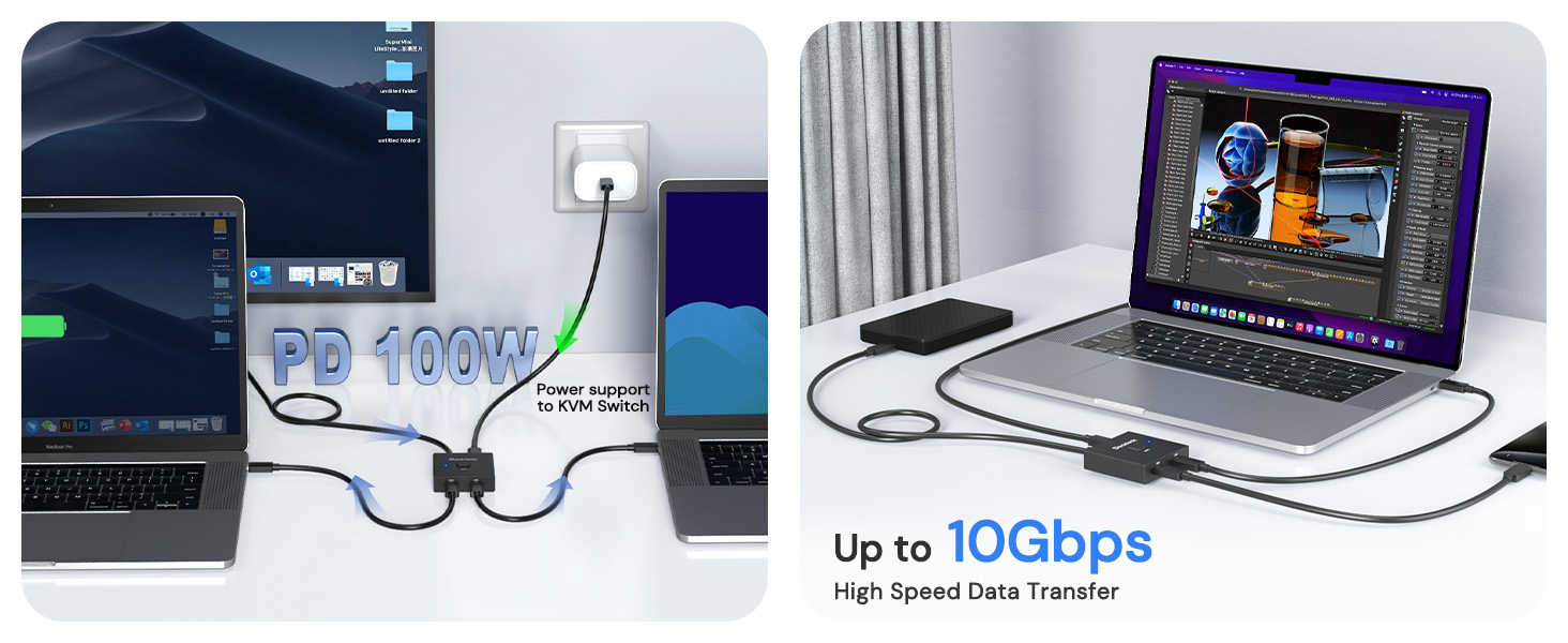 usb c kvm switch 2 computers