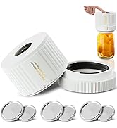 Mason Jars Electric Vacuum Sealer Kit for Food Vacuum Saver,Attikbiz All-in-One Mason Jars Sealer...