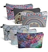 Makeup Bag Travel Pouch Cosmetic Purse Deafun Small Zipper Toiletry Organizer Gift for Women (6 P...
