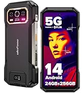 Ulefone Armor 27T Pro 5G Rugged Smartphone Thermal Imaging Camera Android 14 24GB+256GB 10600mAh/...