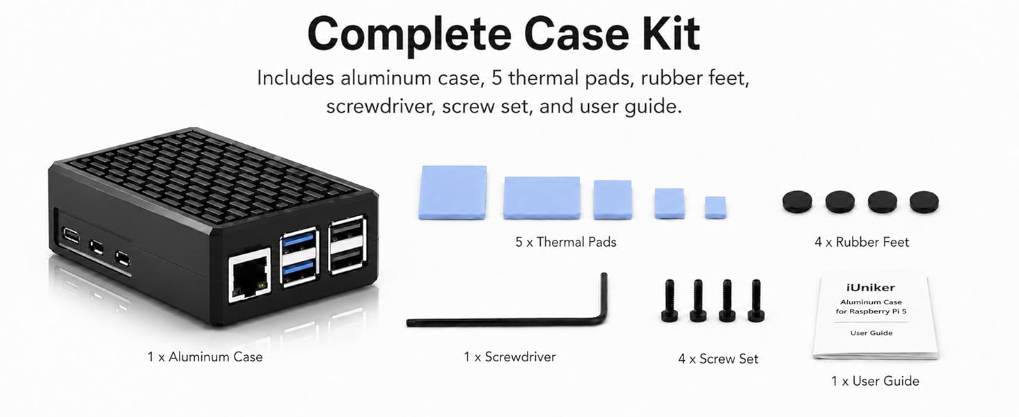 raspberry pi 5 aluminum case