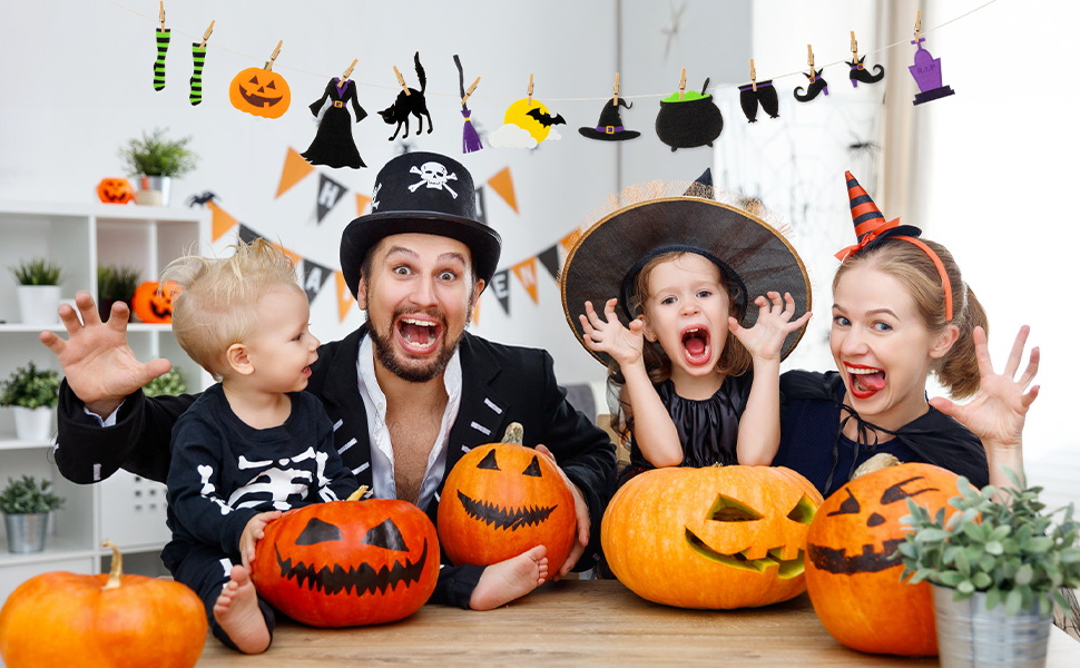 Halloween Witch Clothesline Banners