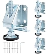 MAOPINER 4 Pack Heavy Duty Leveler Legs with Lock Nuts,Adjustable Furniture Levelers, Furniture L...