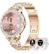 GADIXY Smart Watches for Women(Make/Answer Call) with Diamond:1.32" Fitness Tracker Watch for HR/...