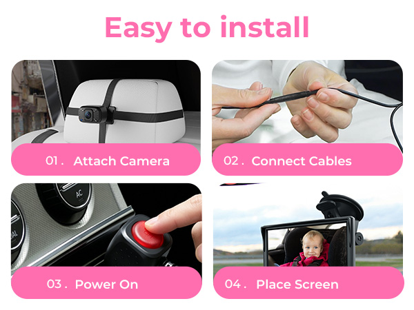 car seat camera for baby rear facing