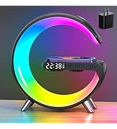 Smart LED Night Light, Wireless Charger, Phone Wireless Charging Dock, Table Bedside Lamp, Sunris...