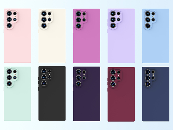 galaxy s24 ultra case liquid silicone slim rubber gel