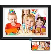 32GB 10.1 Inch WiFi Digital Picture Frame with 1280x800 HD IPS Touch Screen, Send Photo or Videos...