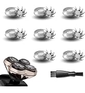 8 Pack Shaver Replacement Blades Compatible with Skull Shaver Pitbull Gold PRO &amp; Silver - 4 Head ...