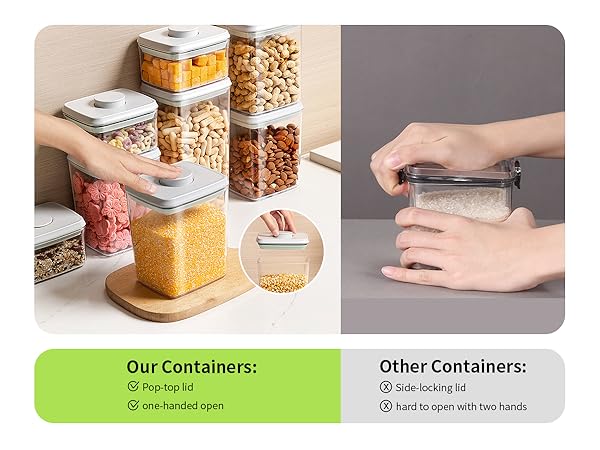 pop-top lid food containers