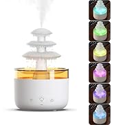 Cloud Rain Humidifier for Bedroom, Soothing Rain Sounds Small Humidifier with Night Light, Sleep ...