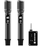 Wireless Microphones, Wireless Microphone with One-to-One Chip Connection, 40H Rechargeable Batte...