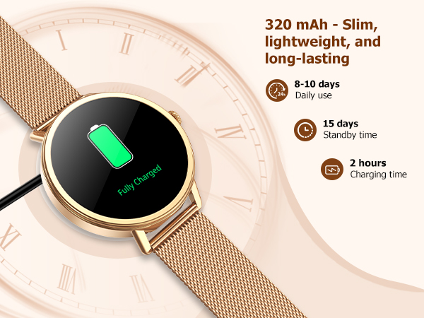 Convenient Magnetic Charging, Easy to Recharge,No Frequent Charging for Travel &amp; Business Trips