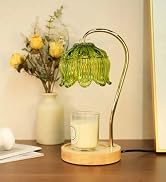 SupBri Candle Warmer Lamp, Flower Candle Warmer Light with Timer &amp; 4Bulbs, Dimmable Electric Wax ...