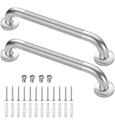 2 Pack 16 Inch Grab Bars for Bathtubs and Showers, Anti Slip Shower Grab Bars Stainless Steel Sho...