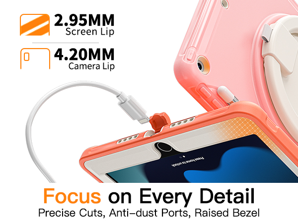Focus on Every Detail:Precise Cuts, Anti-dust Ports, Raised Bezel