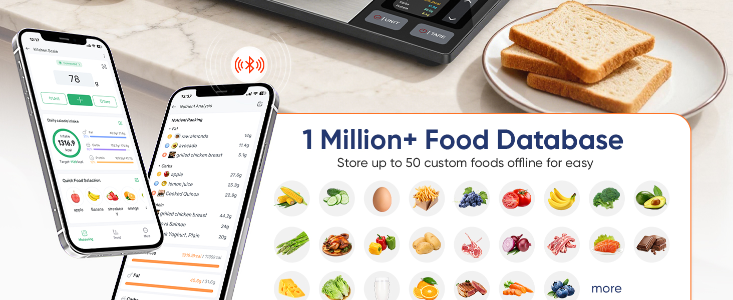 Food Scale with Nutritional Calculator