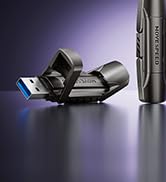 MOVE SPEED 512GB USB C Flash Drive, 1000MB/s Read Write Speed, USB 3.2 Gen2+Type C Dual Interface...