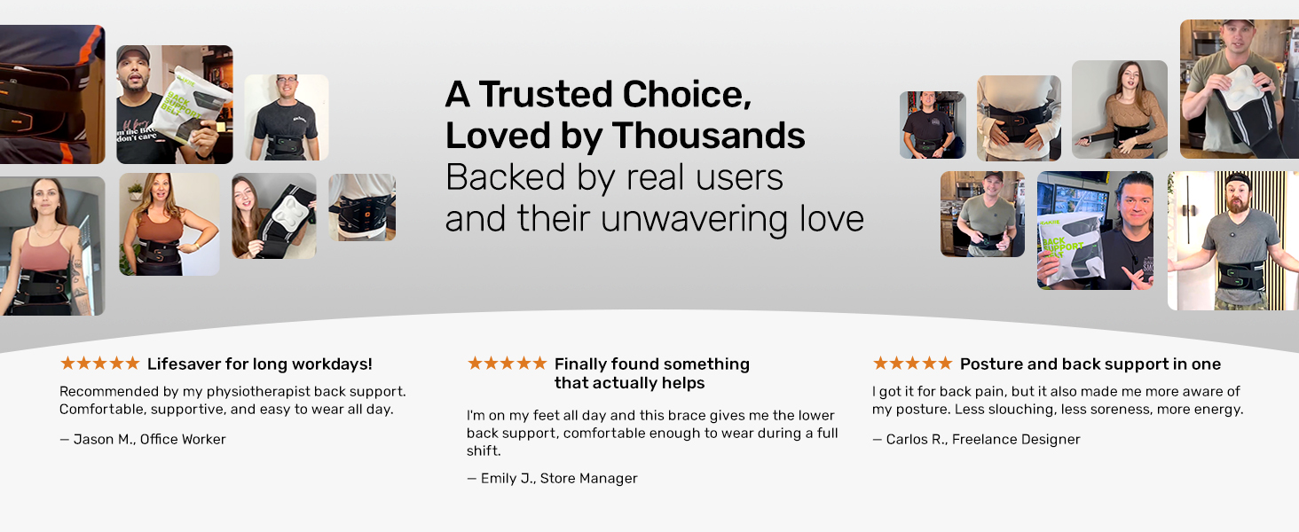 Back Brace for Lower Back Pain Relief