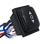 TWTADE Momentary Polarity Reverse Switch Waterproof DC 12V 10A Control Motor for Hoist, Crane, Li...