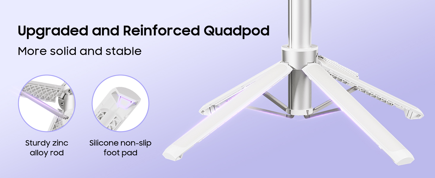 Selfie Stick Tripod with Light