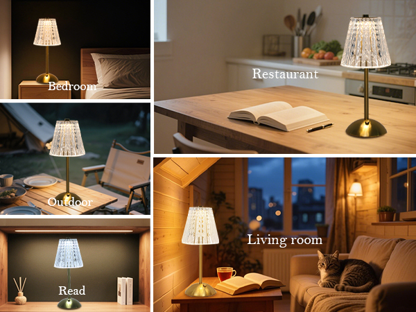 Crystal table lamp,Crystal lamp,Cordless lamp,Cordless table lamp,Crystal touch lamps for nighstand