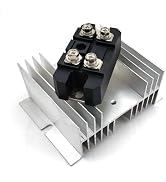 Aigoodele MDQ150A1600V Bridge Rectifier Diode with Heat Sink W-95, 150Amp Single Phase Rectifier ...