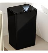 jinligogo Bathroom Small Trash Can with Lid, 4 Gallon Touchless Automatic Garbage Can Slim Waterp...