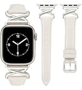JR.DM Leather Bands Women Compatible with Apple Watch 40mm 38mm 44mm 45mm 41mm 42mm 46mm 49mm Dre...