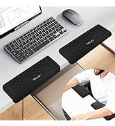 ELZO Desk Elbow Pads (2-Pack) L-Shaped Rest for Desk, Ergonomic Arm Rest Support, Memory Foam Des...