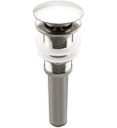 Bathroom Sink Pop Up Drain Assembly Without Overflow Fits 1.57 to 2.36 Inch Sink Openings with 1-...