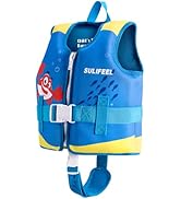 SULIFEEL Kids Swim Vest Toddler Floaties for 20-45 lbs Boys Girls, Toddler Swimming Jacket with A...