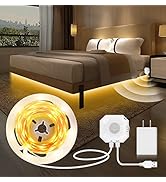 MATICOD Motion Sensor Light Indoor Under Bed Lights Under Cabinet Lights, Motion Activated Led Li...