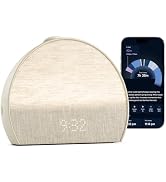 Hatch Sleep Clock Bedside Sleep Tracker, Smart Light, Sound Machine (Putty) | Contactless sleep t...