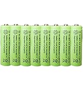 GSUIVEER 1.2V Ni-Mh AA 600mAh Rechargeable Batteries for Outdoor Solar Garden Lights (8 Pack)