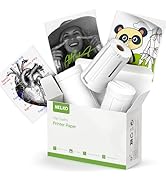 Nelko Genuine Self-Adhesive Thermal Printer Stickers, Compatible with PM230 Mini Sticker Printer,...