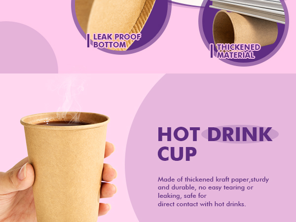 8 OZ Kraft Paper Cups
