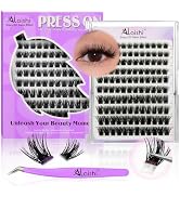 No Glue Needed Lashes, Self Adhesive Eyelashes, DIY Lash Cluster Eyelash Extensions Kit 10-18mm,1...