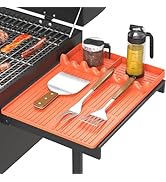 Bolycen Silicone Griddle Tool Mat Compatible with Blackstone Weber - Flat Top Grill Pellet Smoker...
