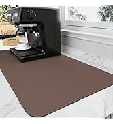HotLive Coffee Mat - Coffee Bar Mat for Countertops | Coffee Bar Accessories Fit Under Coffee Mak...