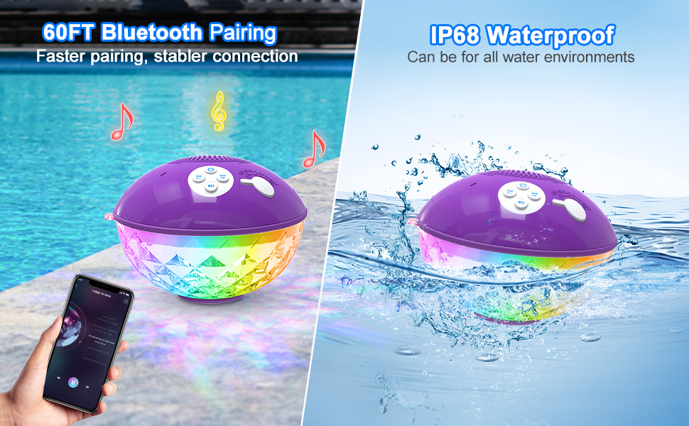 Wireless Pool Speakers Bluetooth Waterproof