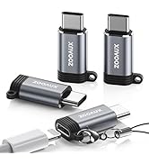 ZOOAUX 4 Pack Lightning Female to USB C Male Adapter Compatible with iPhone 16/16 Pro/16 Pro Max/...