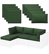 Aoxun Outdoor Replacement Cushions for Patio Furniture, 4'' Water-Repellent Sofa Cushion for 4-Se...