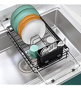 Over the Sink Dish Drying Rack,In Sink Dish Drying Racks,Expandable Dish Rack Over Sink Counter,A...