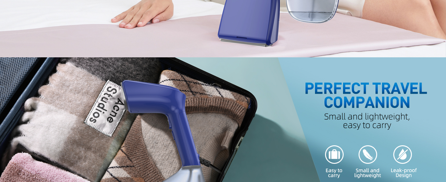 Perfect travel or home use Steamer for clothes