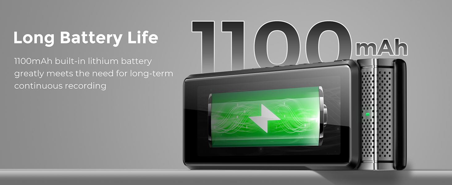 digital recorder with long battery life
